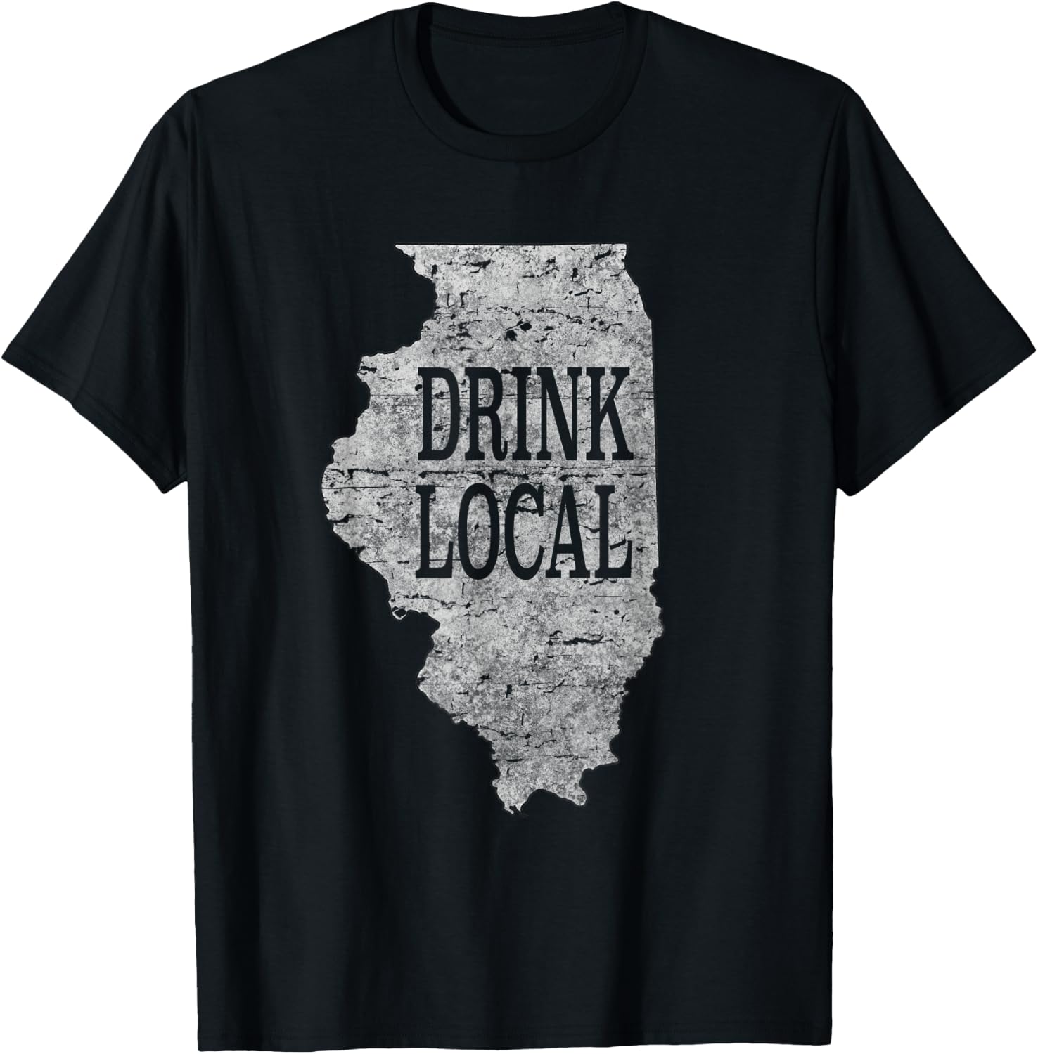 Drink local craft beer Illinois T-Shirt - T-Shirt | Black