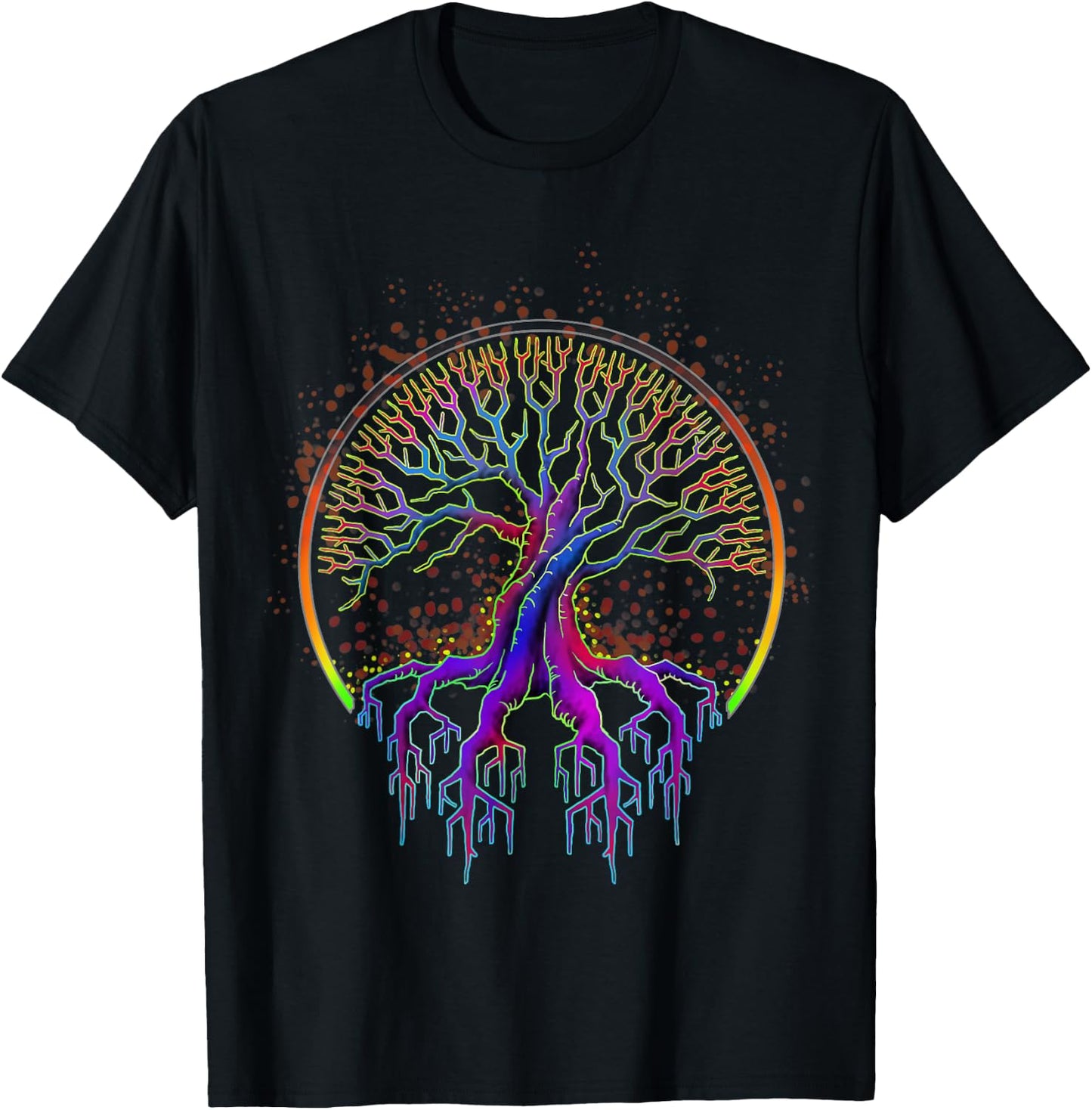 Trippy Tree of Life Gift The Tree of Life T-Shirt - T-Shirt | Black