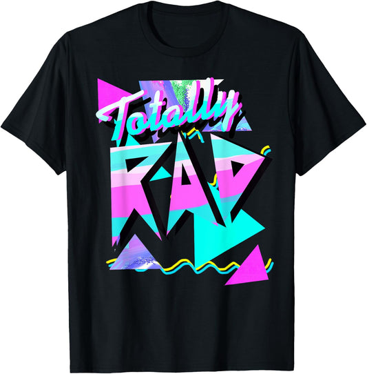 1980's-Style Totally Rad 80s Casual Hipster v.10.1 T-Shirt - T-Shirt | Black