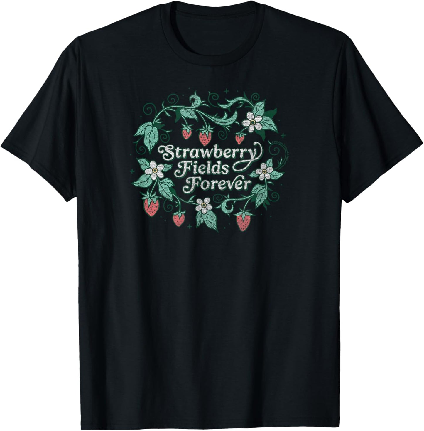 The Beatles - Strawberry Fields Forever T-Shirt - T-Shirt | Black