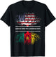 American Grown With Cameroonian Roots - Flag of Cameroon T-Shirt - T-Shirt | Black