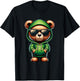 Graphic Teddy Bear Cool Bears Hip Hop Streetwear Colorful T-Shirt - T-Shirt | Black