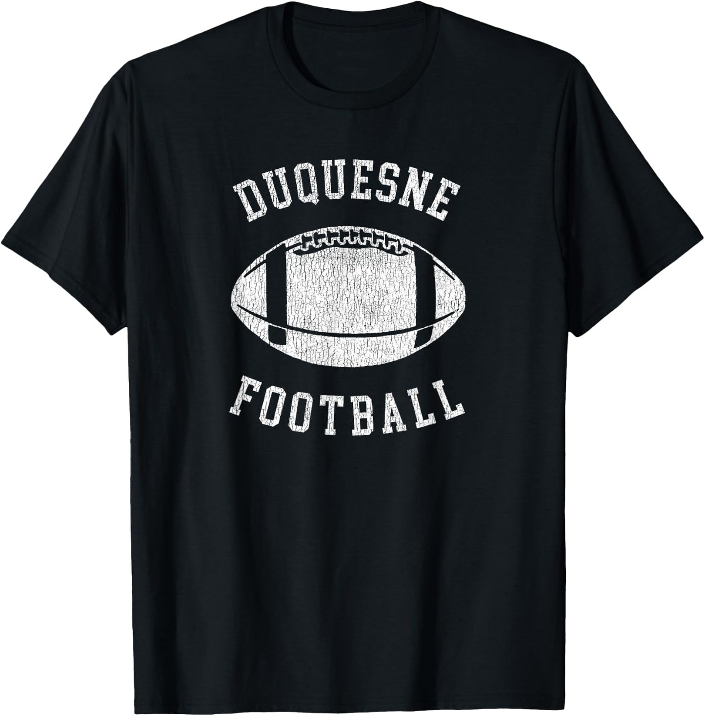Duquesne Football Distressed Vintage 80's Throwback Classic T-Shirt - T-Shirt | Black