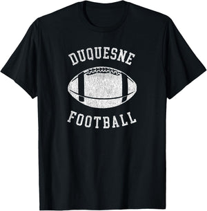 Duquesne Football Distressed Vintage 80's Throwback Classic T-Shirt - T-Shirt | Black