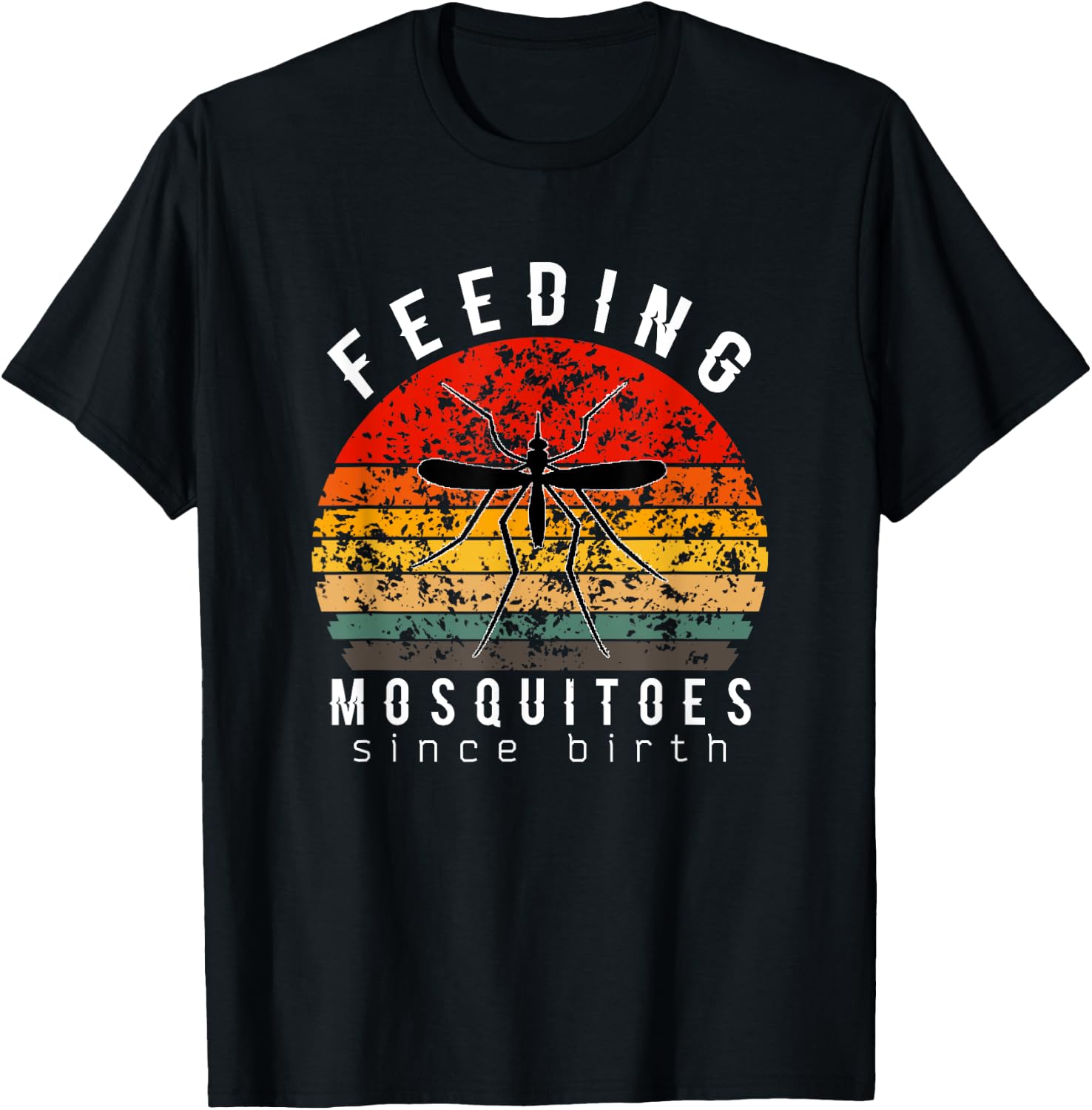 Feeding Mosquitoes Since Birth Retro Vintage Summer Gift Women T-Shirt - T-Shirt | Black