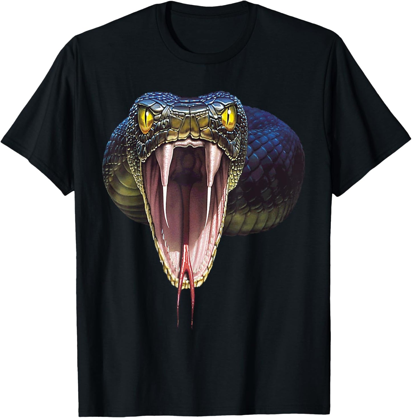 Scary Black Mamba Snake Halloween Costume Gift T-Shirt - T-Shirt | Black