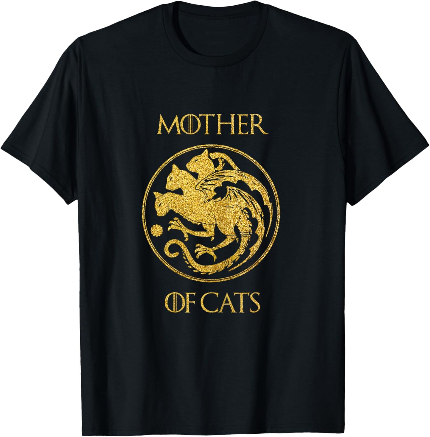 Mother of Cats Cat Mom T-Shirt - T-Shirt | Black