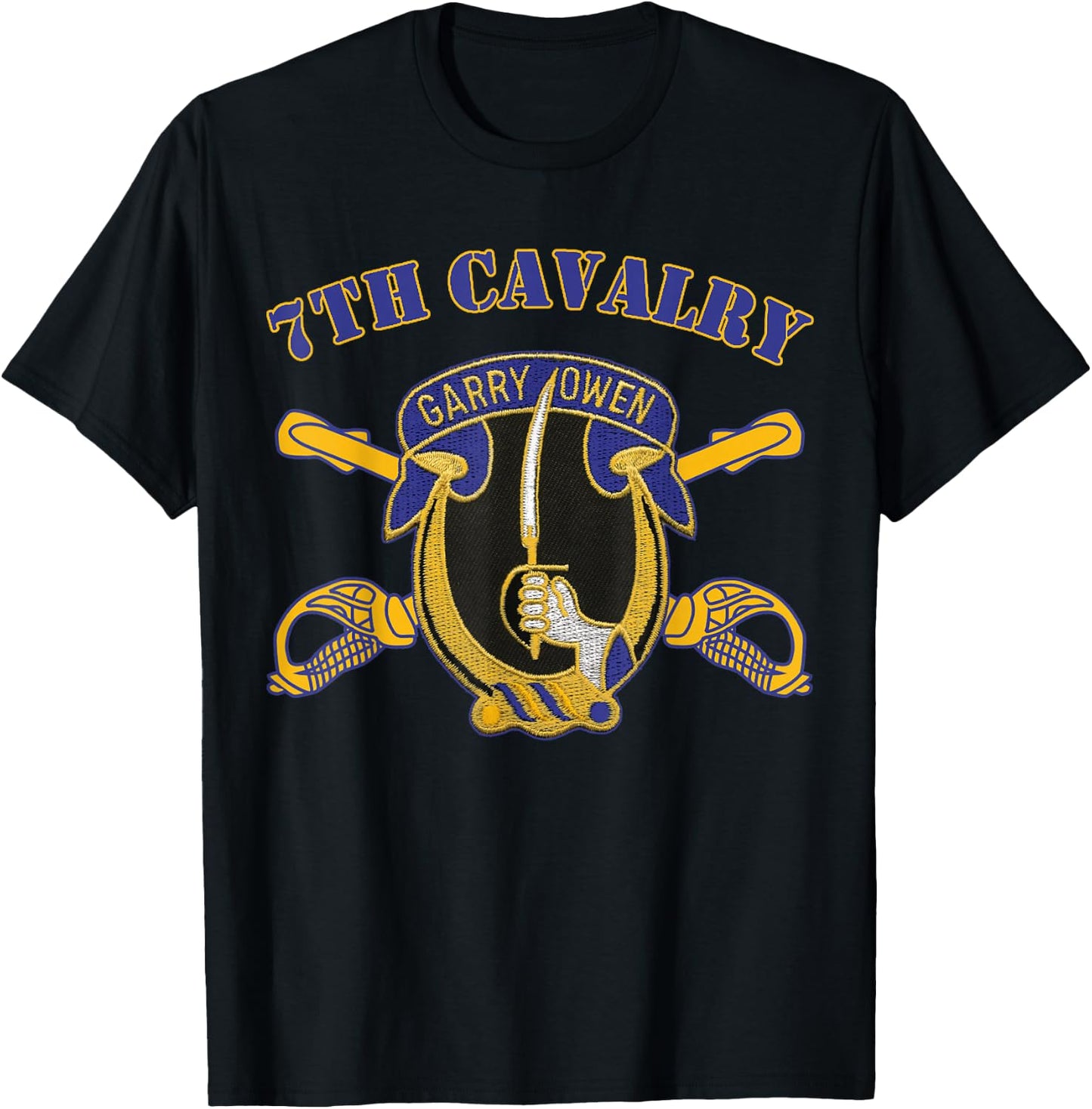 7th Cavalry Regiment - Army Unit of Seventh Cavalry T-Shirt - T-Shirt | Black