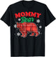 Mommy Bear Shirt Buffalo Plaid Gift Matching Bear Family T-Shirt - T-Shirt | Black
