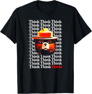 Smokey Bear Think Think Thanks T-Shirt - T-Shirt | Black