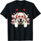 Funny Great Pyrenees Heart Headband Valentine T-Shirt - T-Shirt | Black