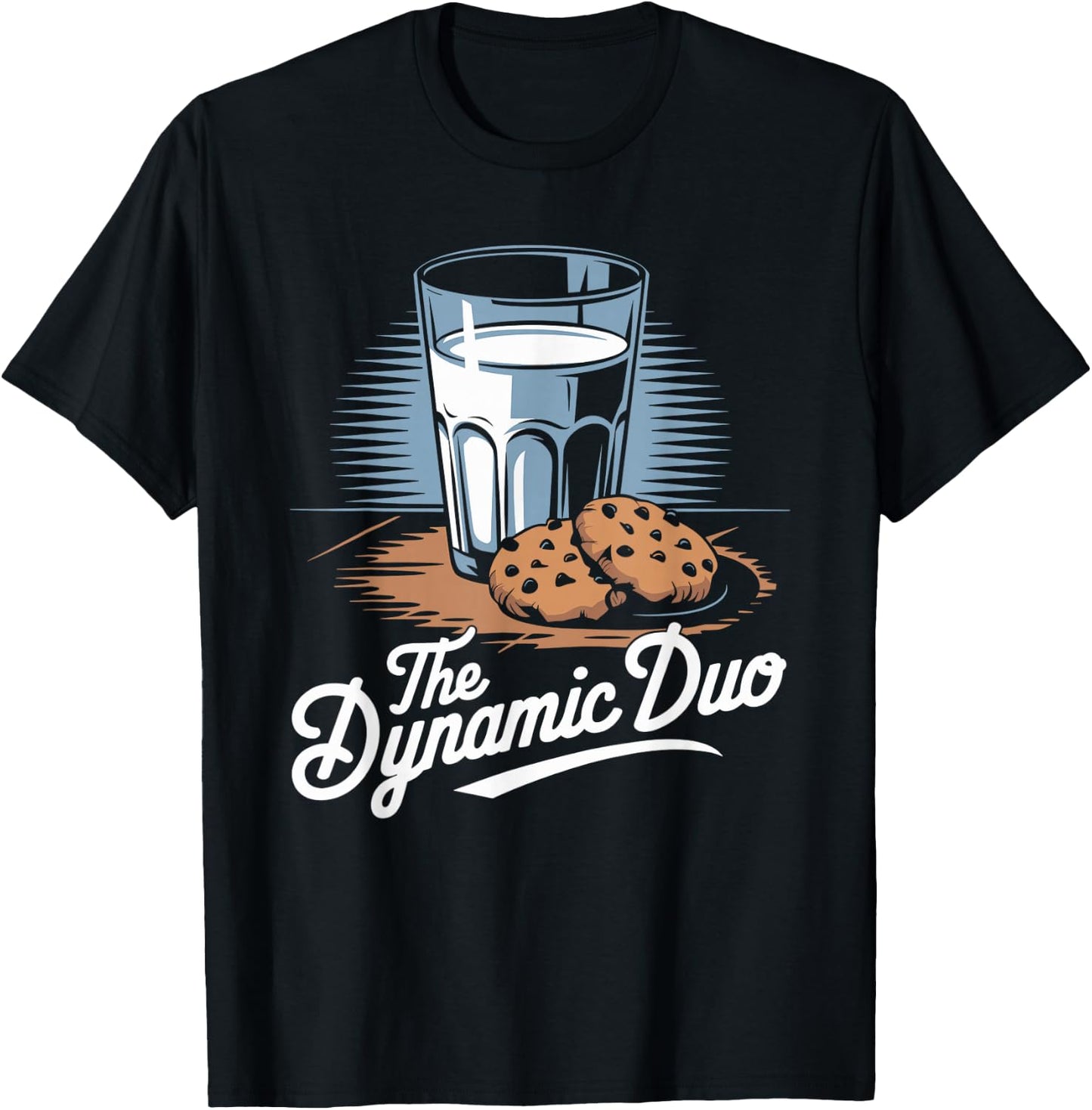 Dynamic Duo Milk and Cookie T-Shirt - T-Shirt | Black
