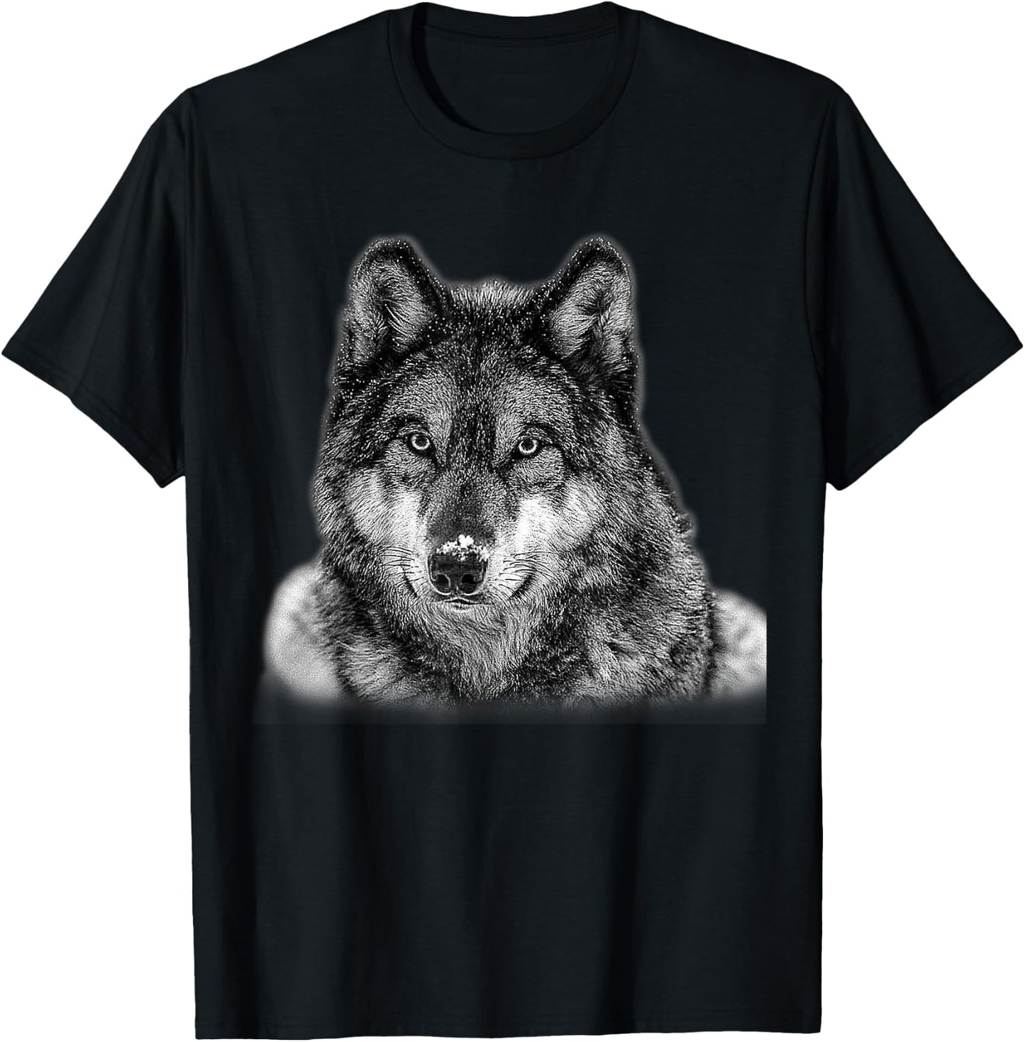Wolf Shirt - grey wolf T-Shirt - T-Shirt | Black