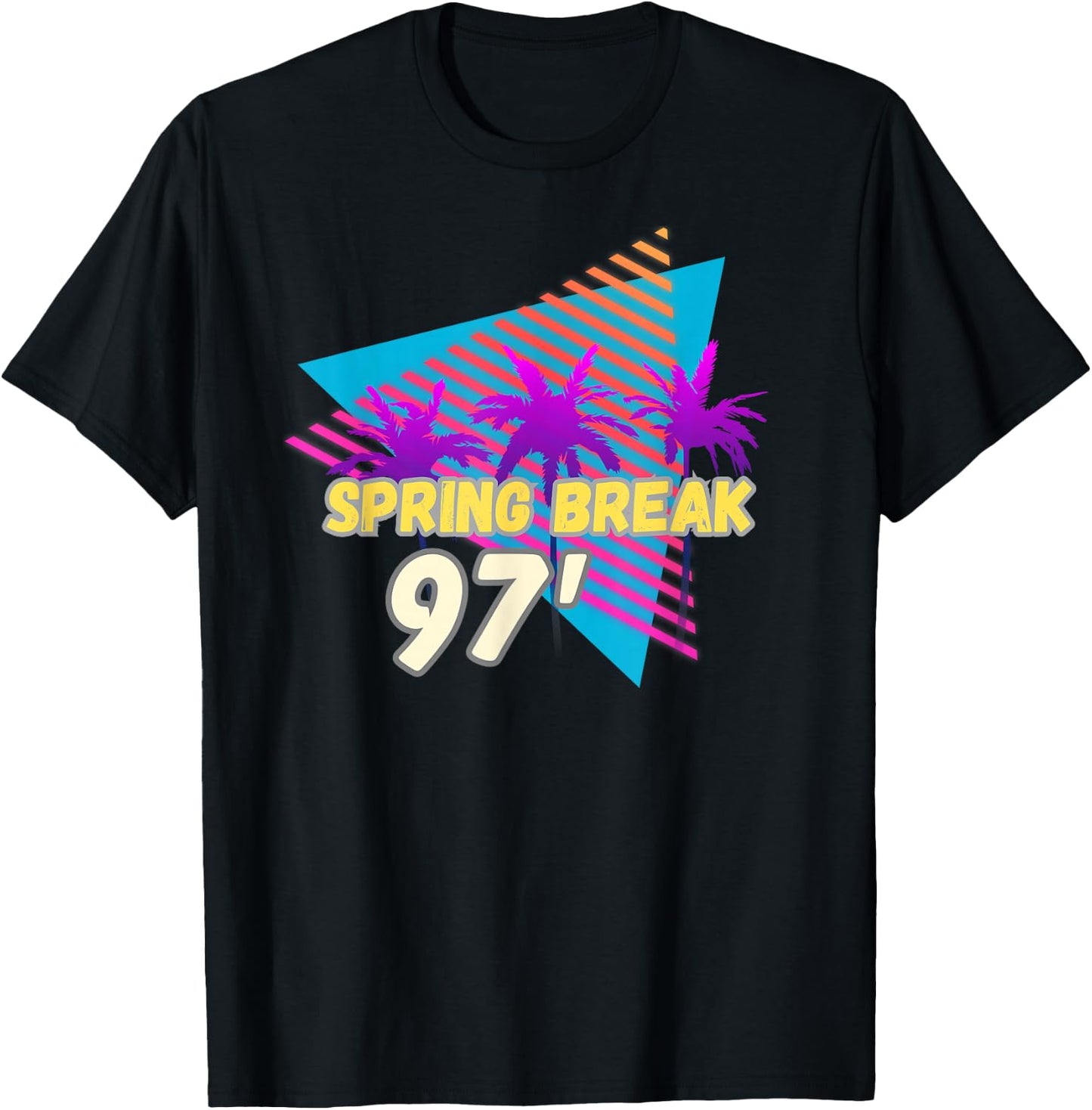 Spring Break 97 | 90s Beach Party Wear T-Shirt - T-Shirt | Black