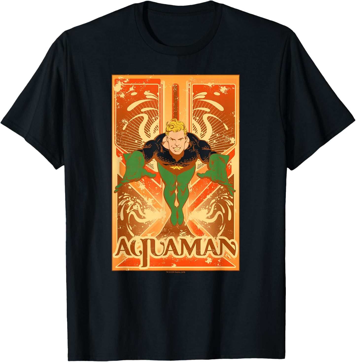 Aquaman Poster T-Shirt - T-Shirt | Black