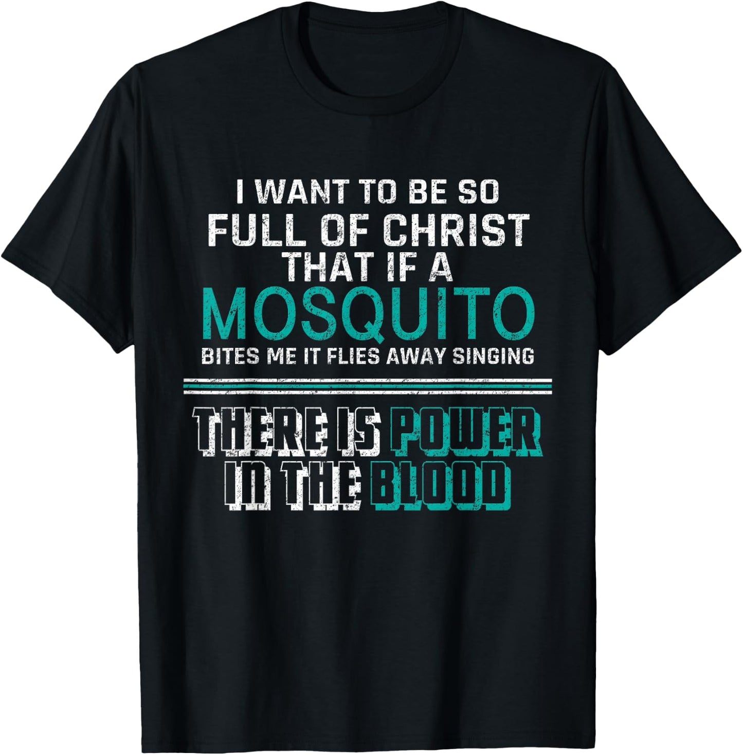 Christian Mosquito Bible Joke Meme Quotes Christian Gifts T-Shirt - T-Shirt | Black