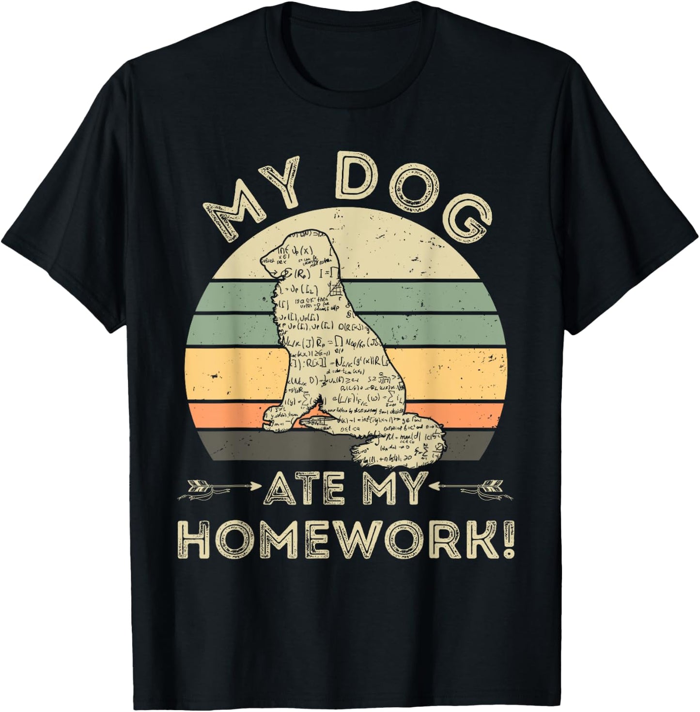 My Dog Ate My Homework Funny Back To School Gift T-Shirt - T-Shirt | Black