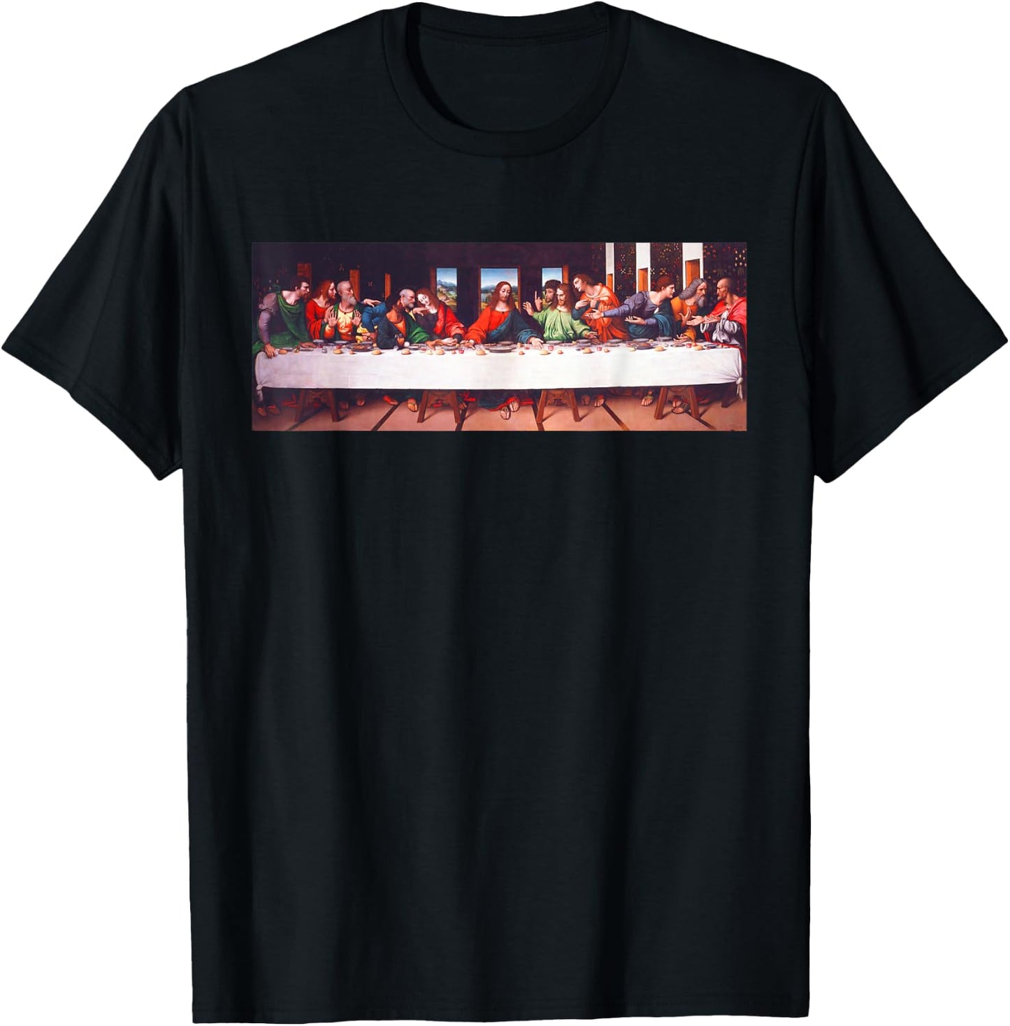 The Last Supper Christian Motives T-Shirt - T-Shirt | Black