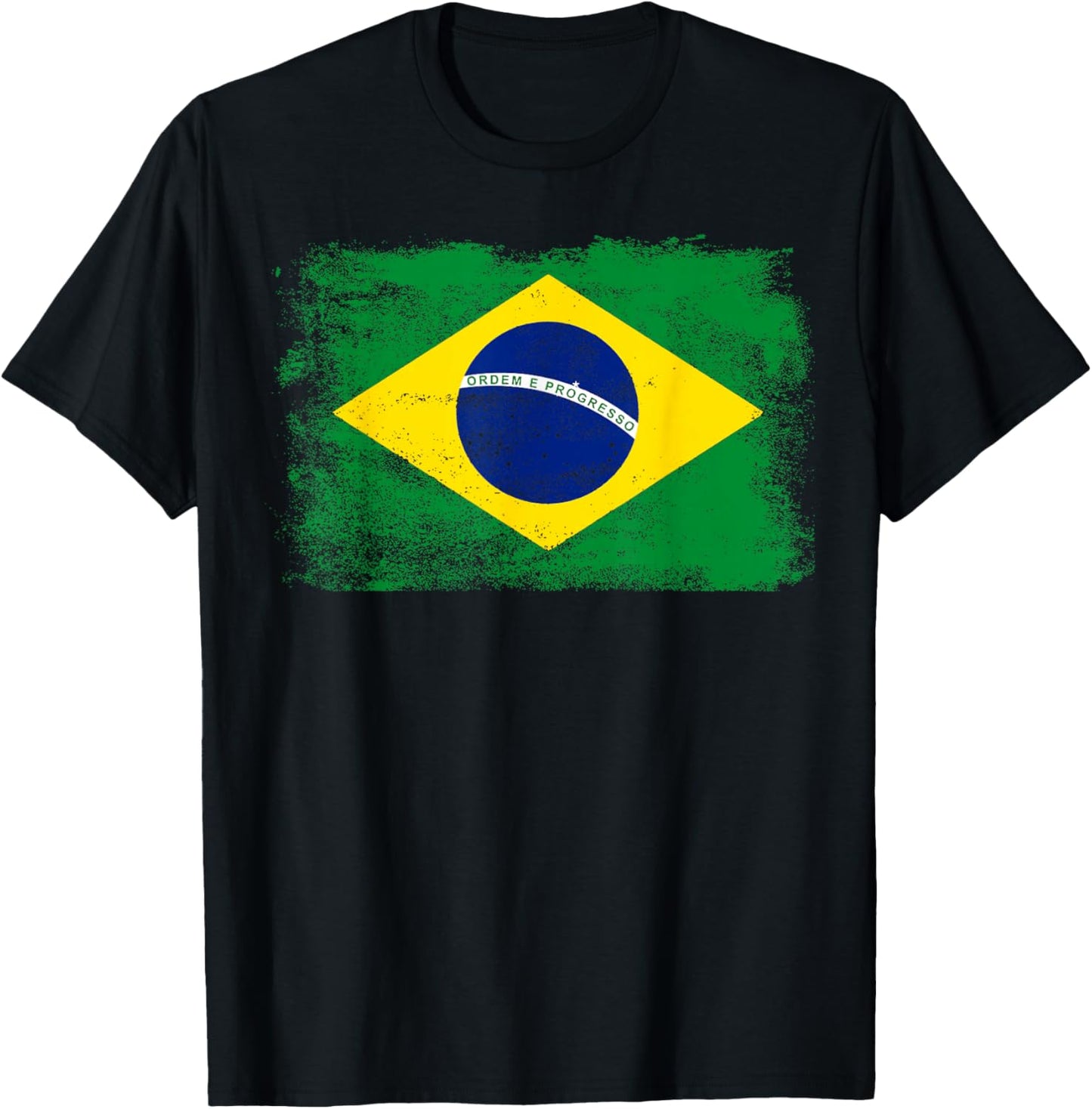 Brasil Flag with Brazilian Men Women & Kids T-Shirt - T-Shirt | Black