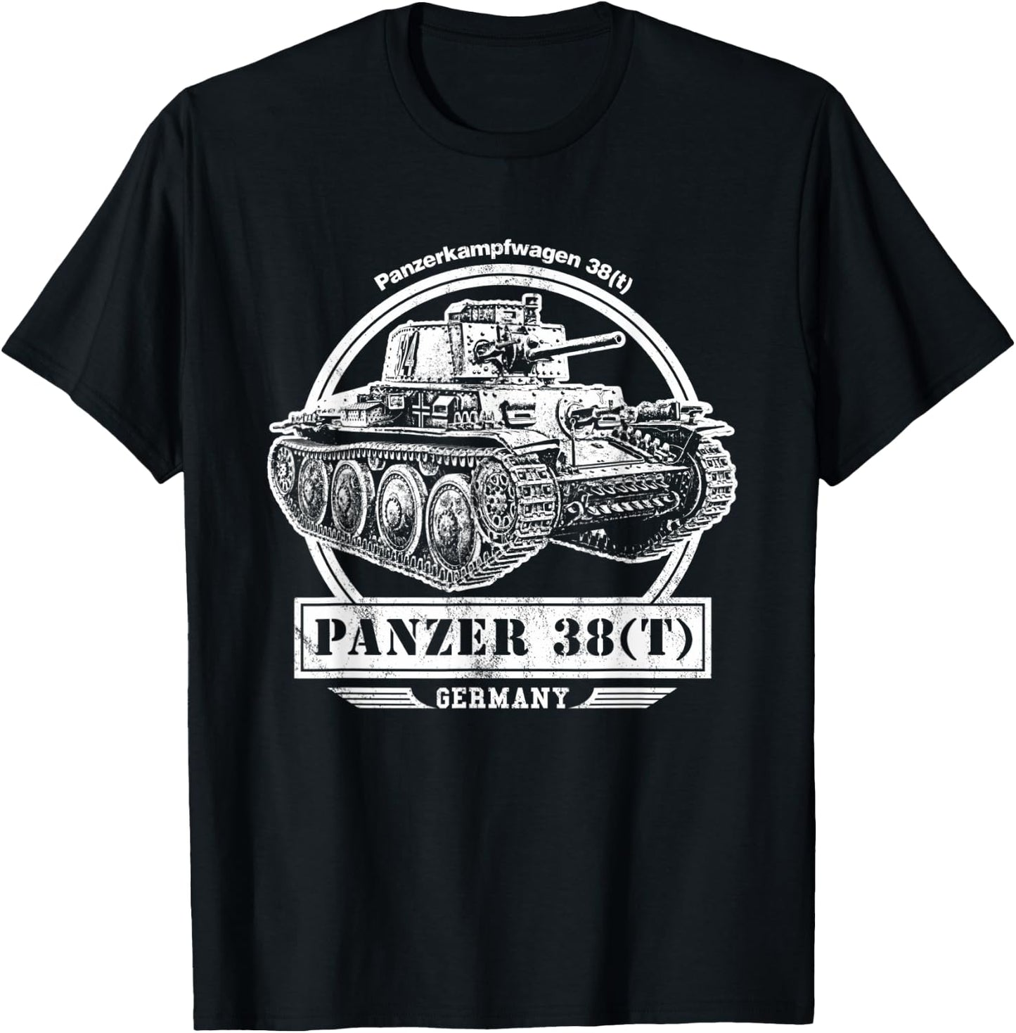 Panzer 38(t) Tank T-Shirt - T-Shirt | Black