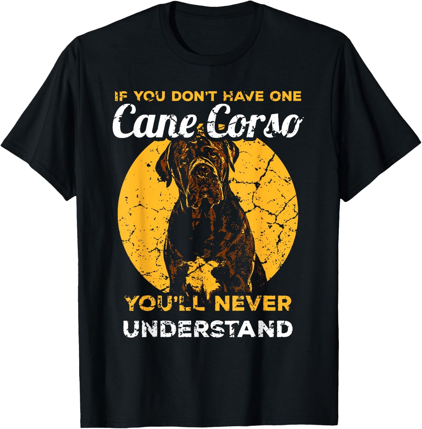 Cane Corso Italian Mastiff Head Dog Pet Men Women T-Shirt - T-Shirt | Black