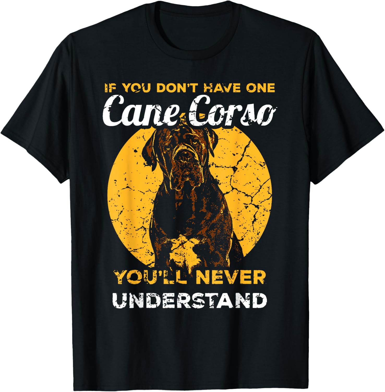Cane Corso Italian Mastiff Head Dog Pet Men Women T-Shirt - T-Shirt | Black