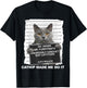 Catnip Made Me Do It Funny Cat Small T-Shirt - T-Shirt | Black