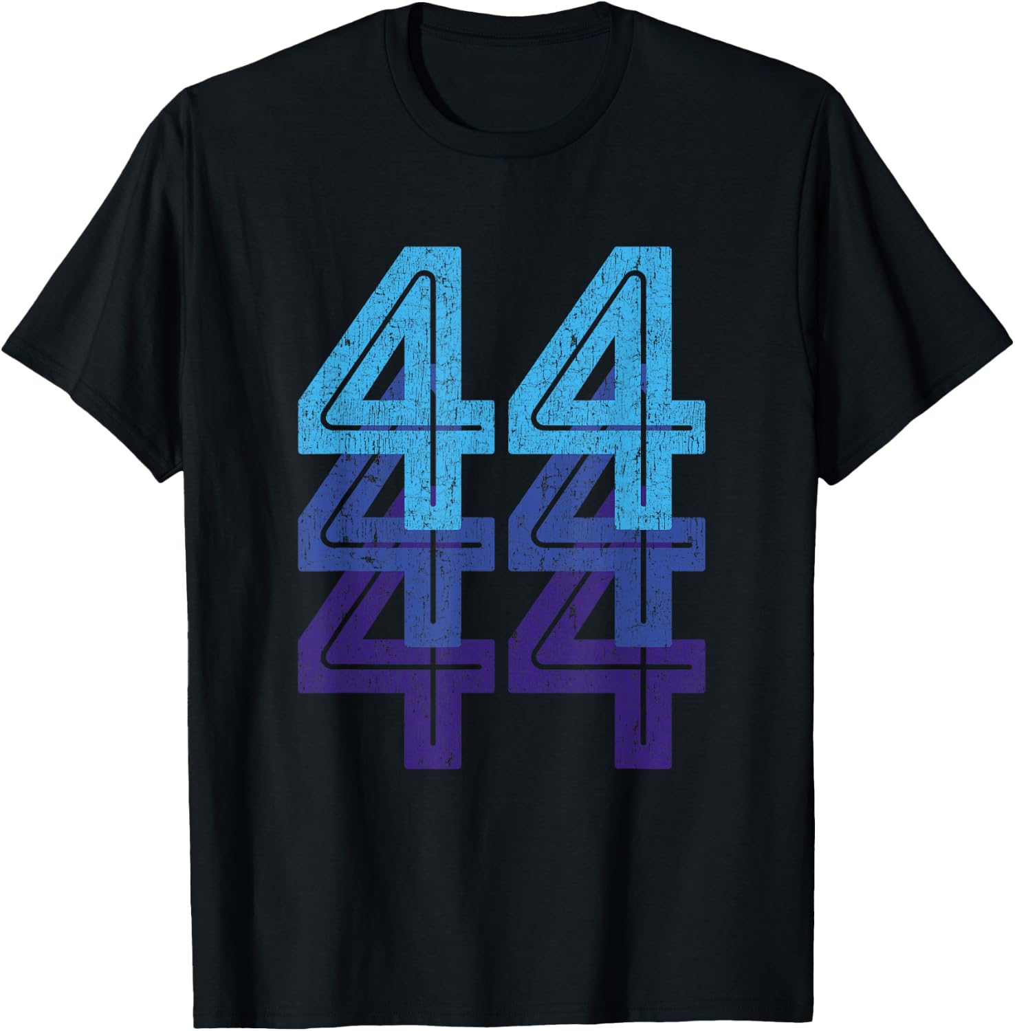 44 T Shirt 44th Birthday Sports Team Year Age T-Shirt - T-Shirt | Black