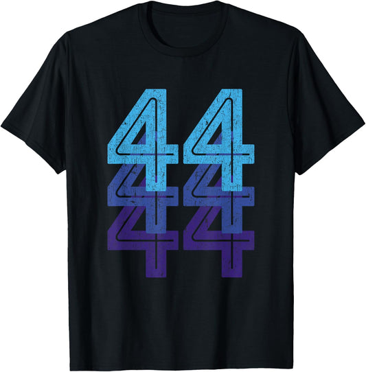 44 T Shirt 44th Birthday Sports Team Year Age T-Shirt - T-Shirt | Black