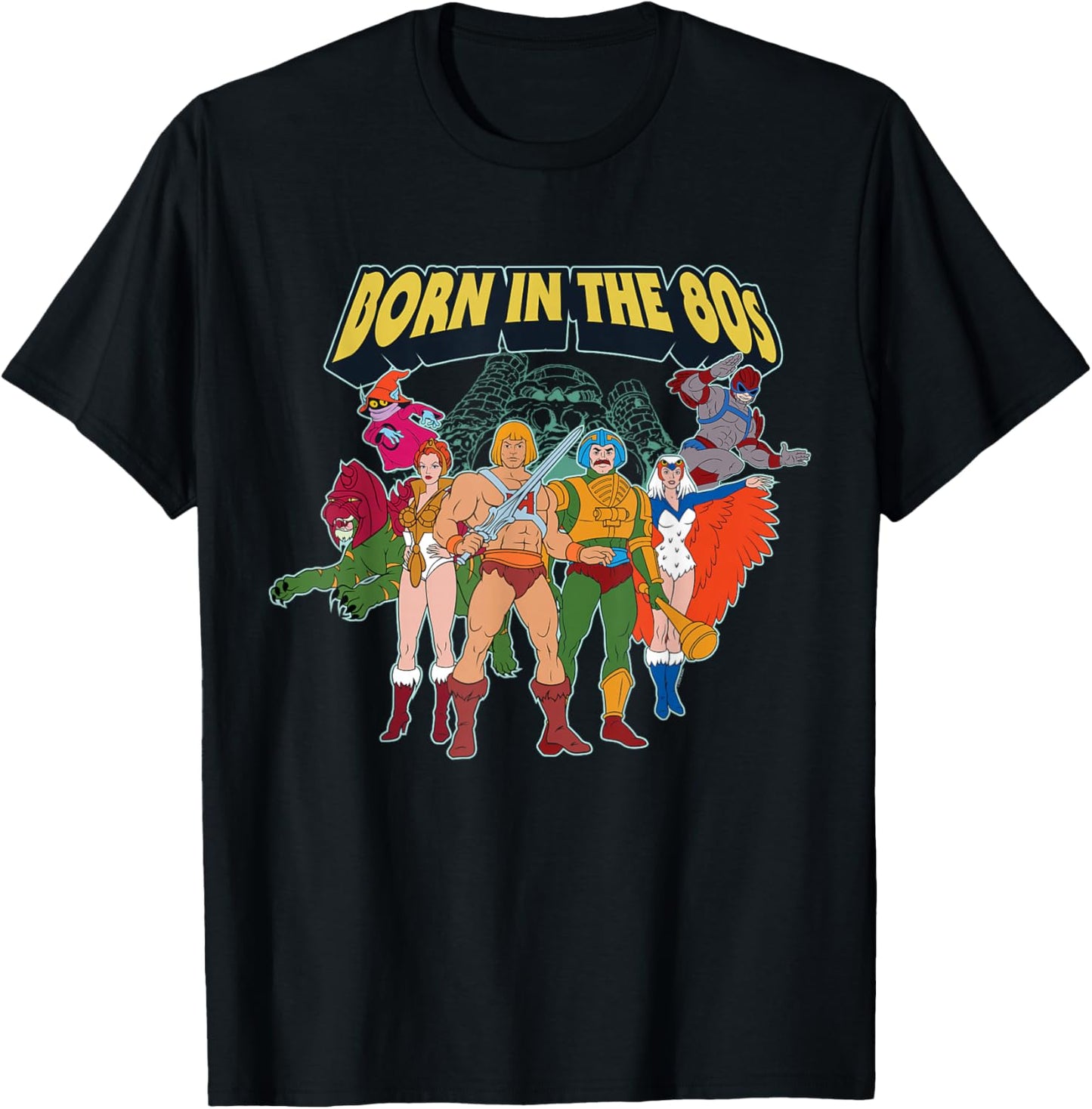 Masters of The Universe Born in The 80s Eternia Protectors T-Shirt - T-Shirt | Black