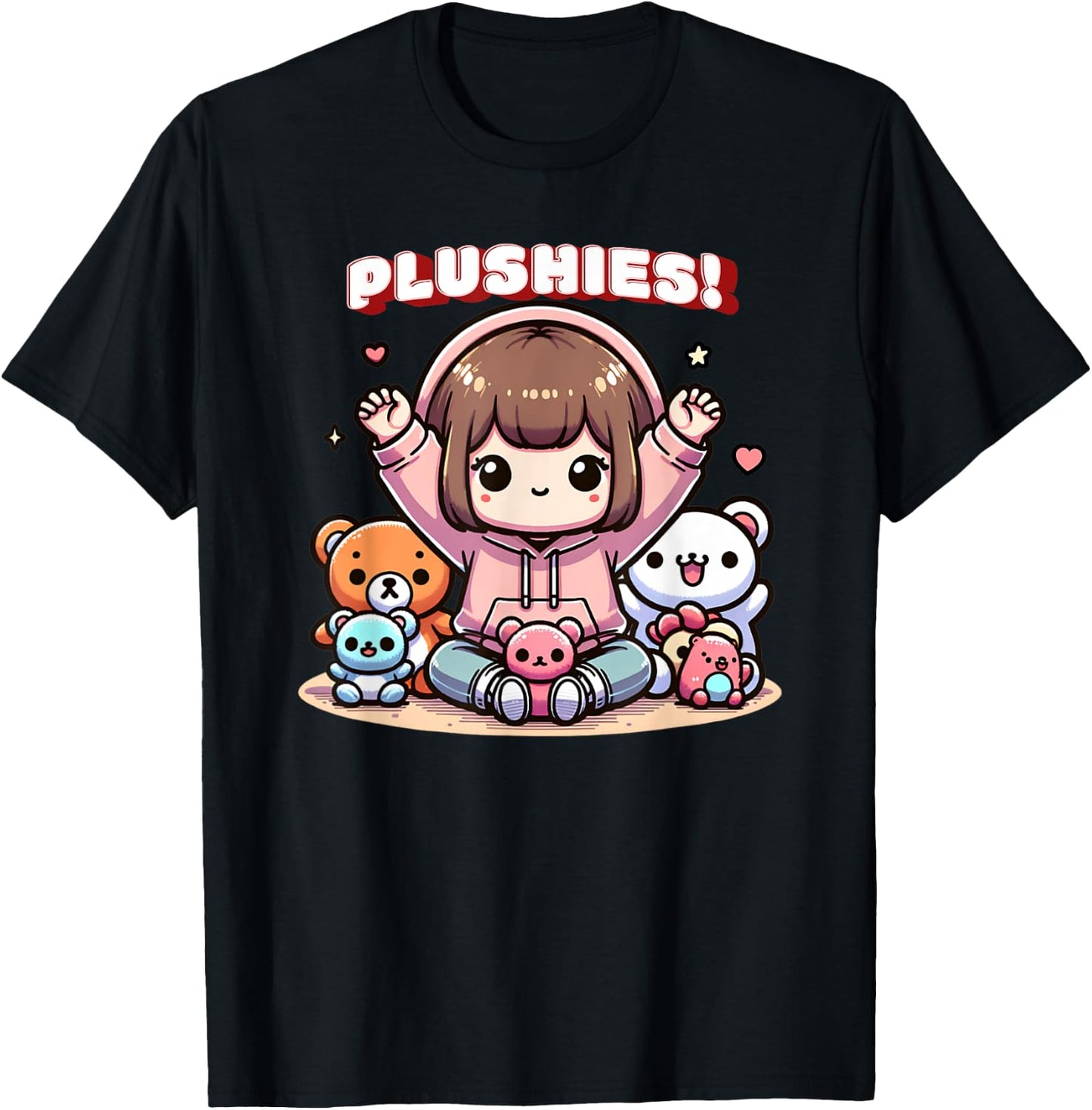 Plushies Plushy Stuffed Animal Collector T-Shirt - T-Shirt | Black