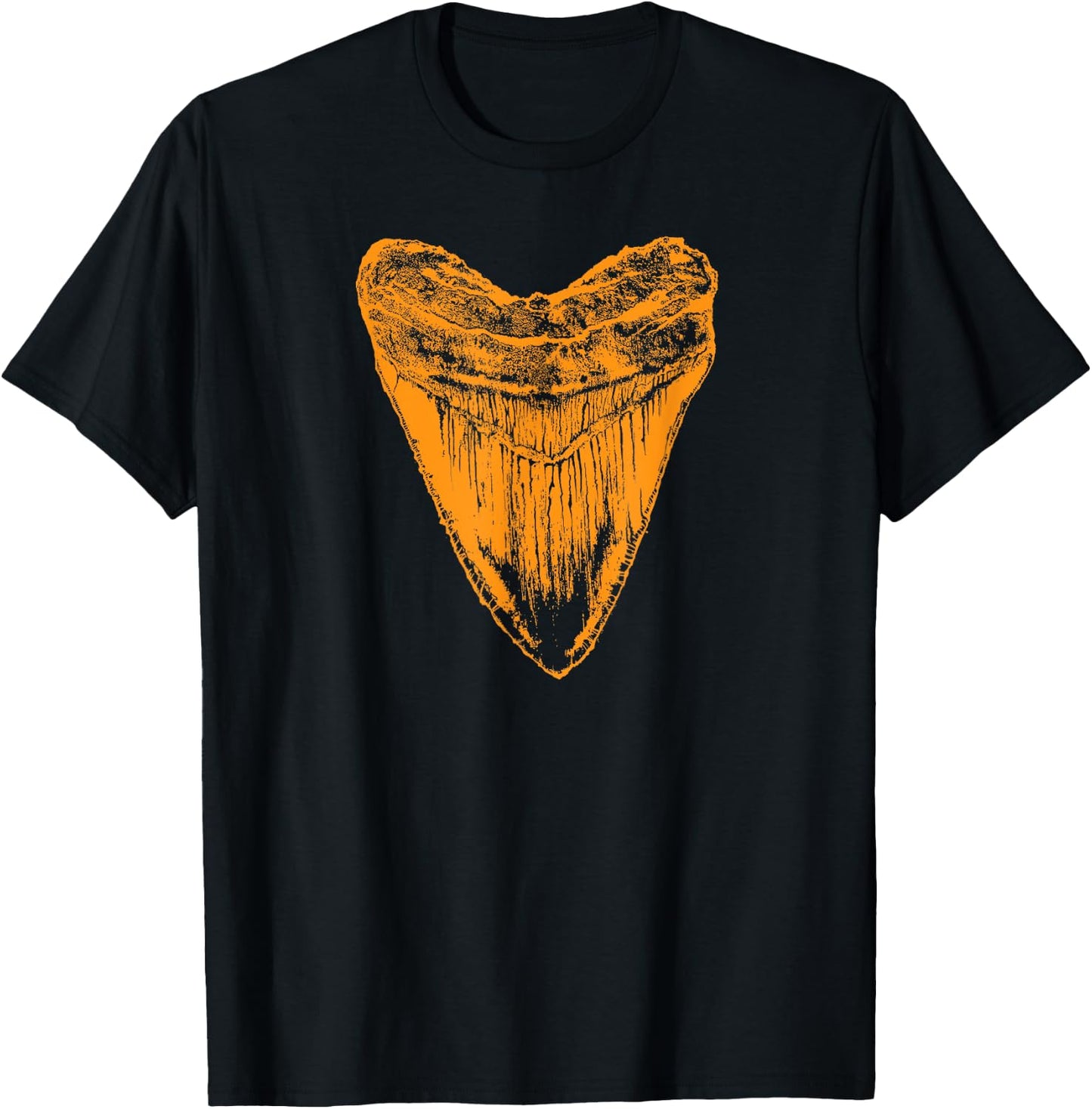 Fossil Megalodon tooth T-Shirt - T-Shirt | Black