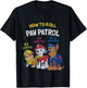 Nickelodeon How To Roll With The Paw Patrol T-Shirt - T-Shirt | Black