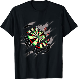 Dart Player Design With Cool Template T-Shirt - T-Shirt | Black