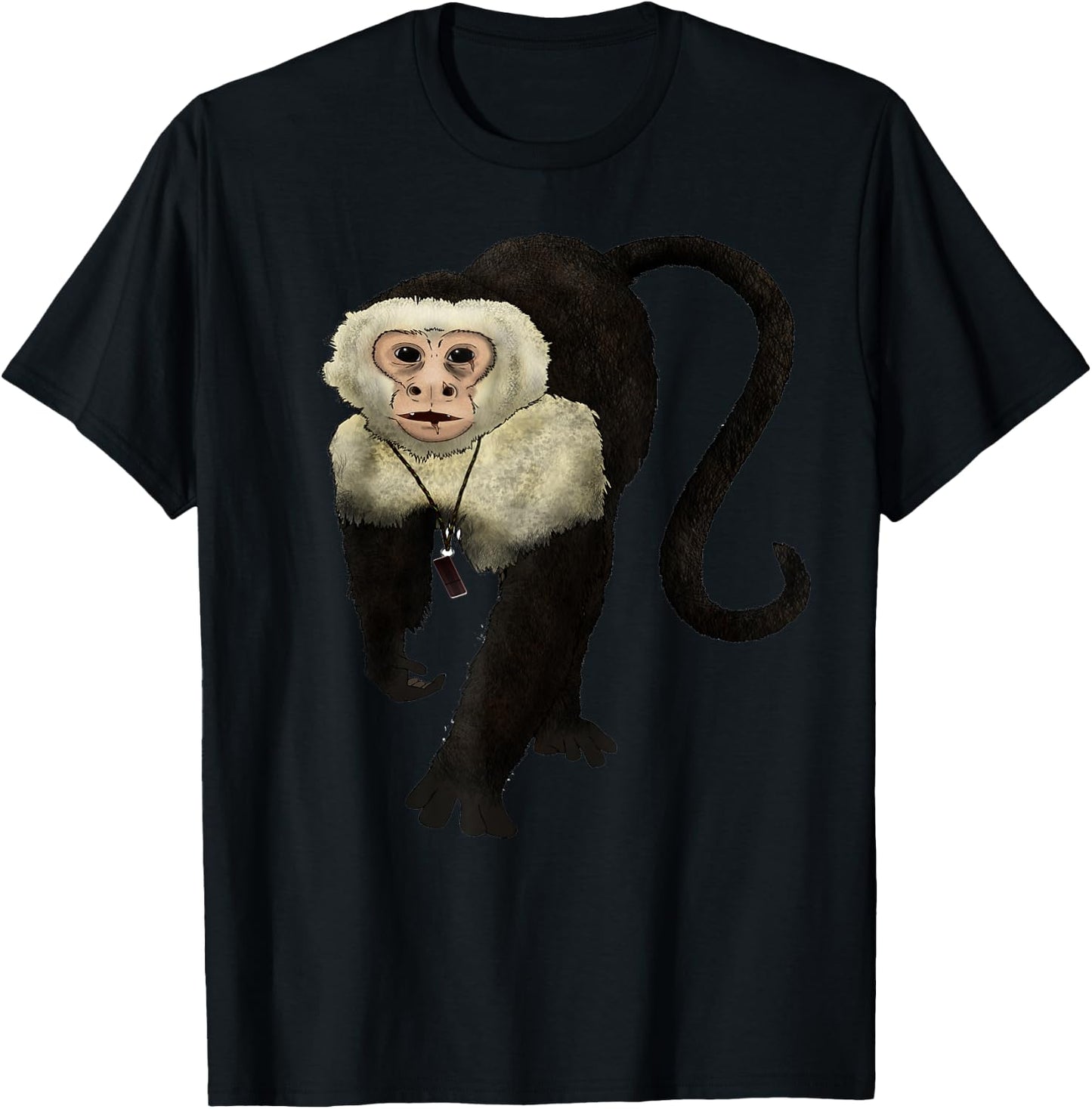Capuchin Monkey Shirt - Capuchin Monkey T-Shirt - T-Shirt | Black