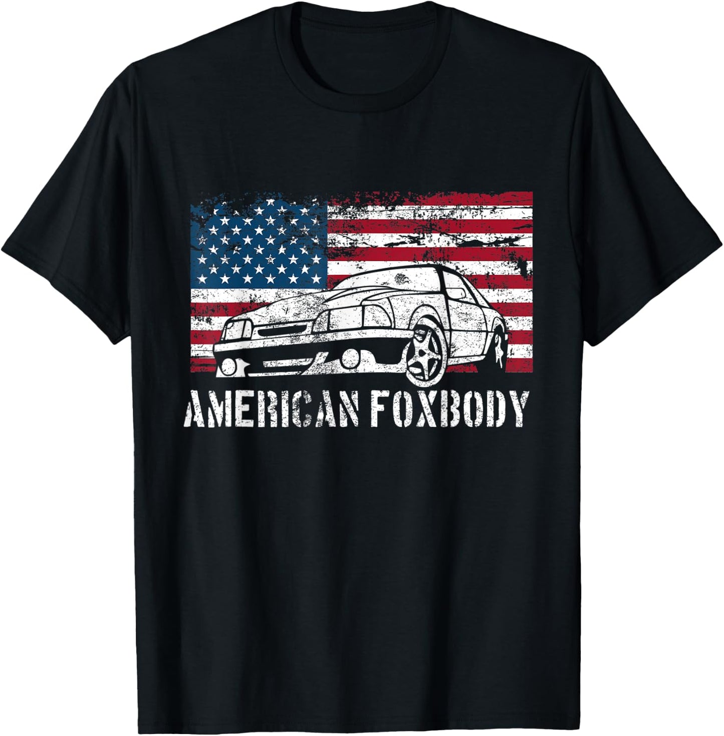 American Foxbody Muscle Car 5.0L T Shirt T-Shirt - T-Shirt | Black