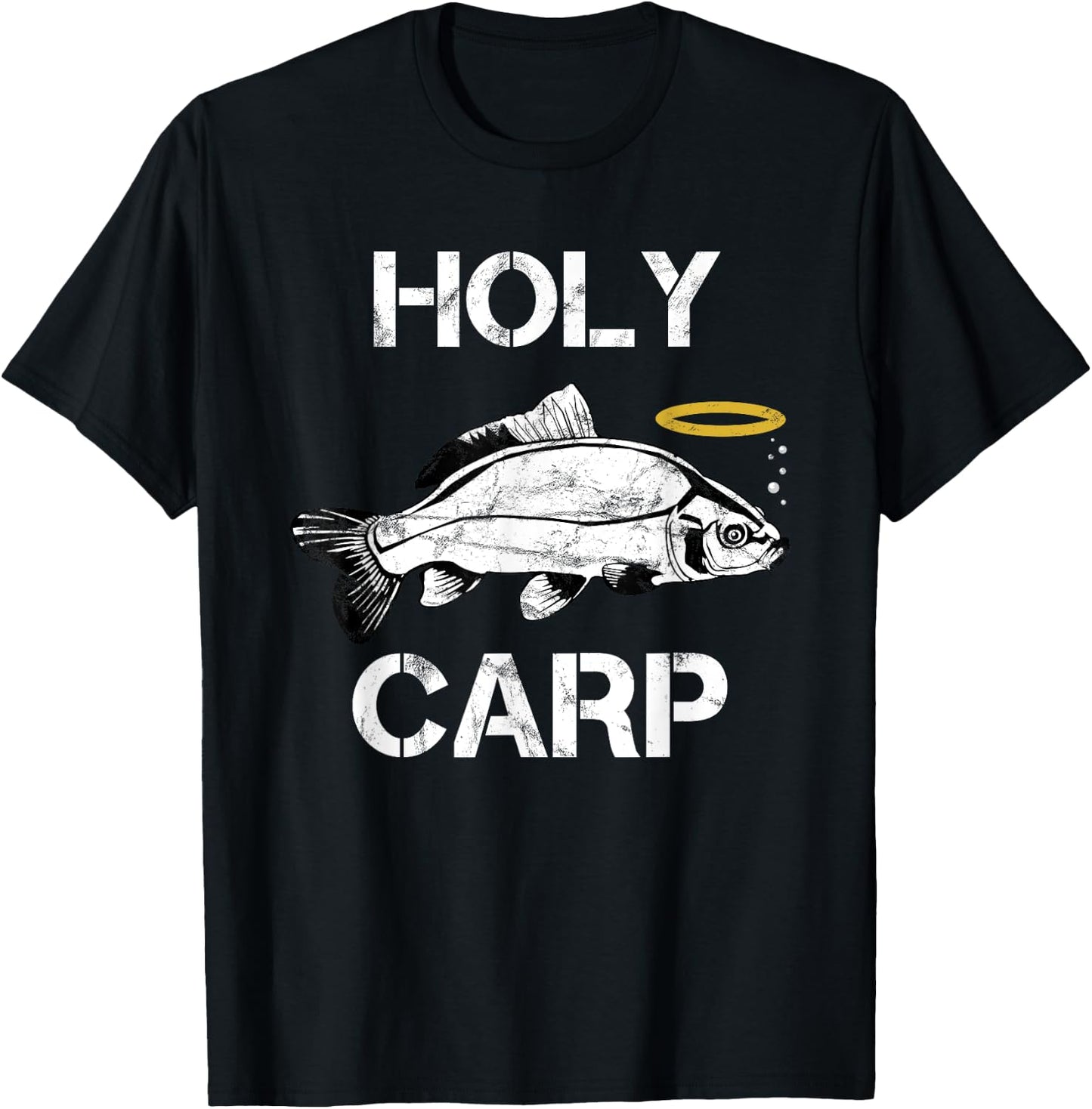 Holy Carp - Funny Carp Fishing T-Shirt - T-Shirt | Black