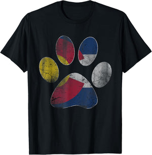 Colorado Flag Dog Lover Men Women Kids T-Shirt - T-Shirt | Black