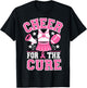 Cheer for the Cure Cheerleader Breast Cancer October T-Shirt - T-Shirt | Black