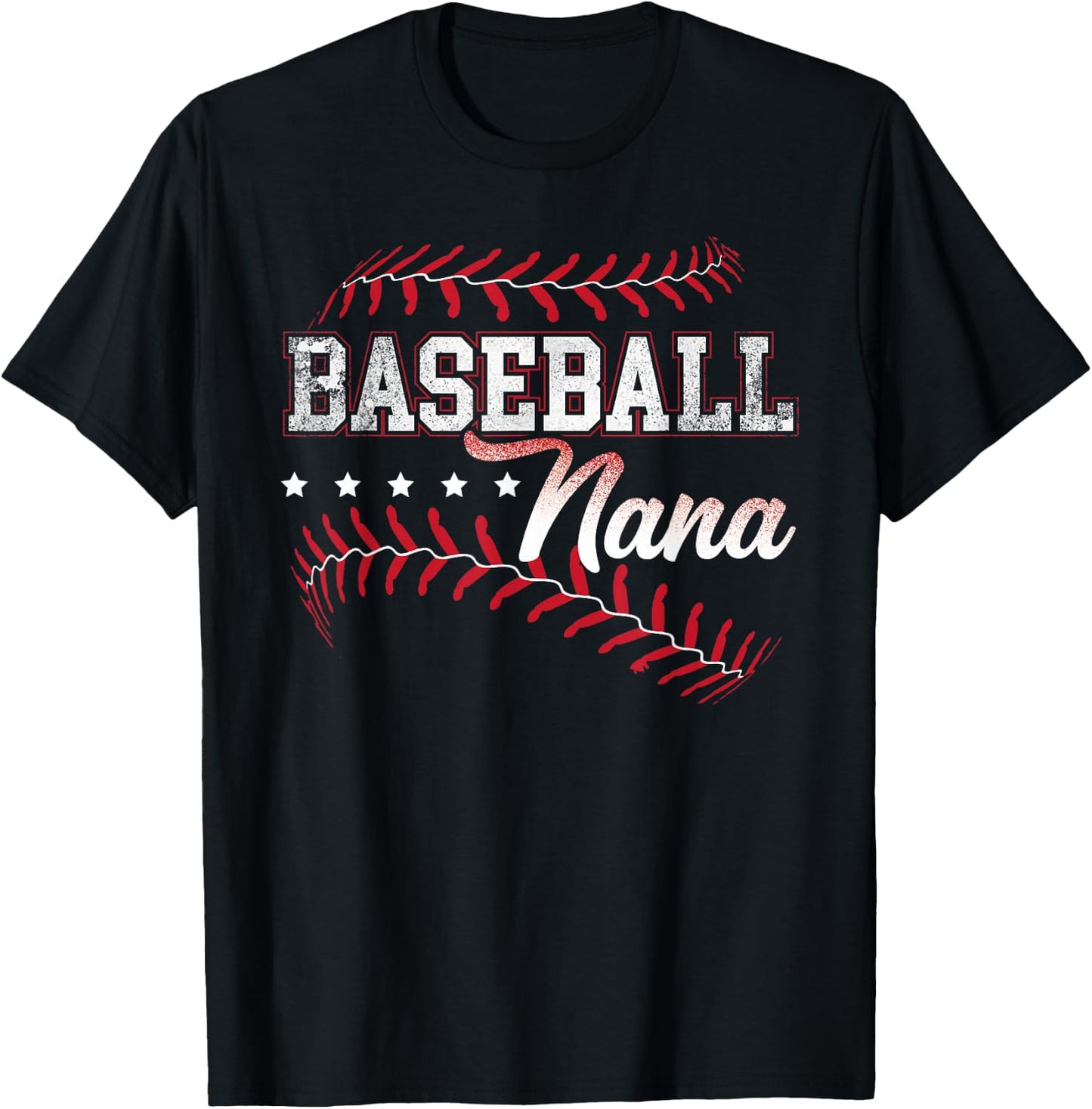 Baseball Nana Baseball Grandma Gift Shirts T-Shirt - T-Shirt | Black