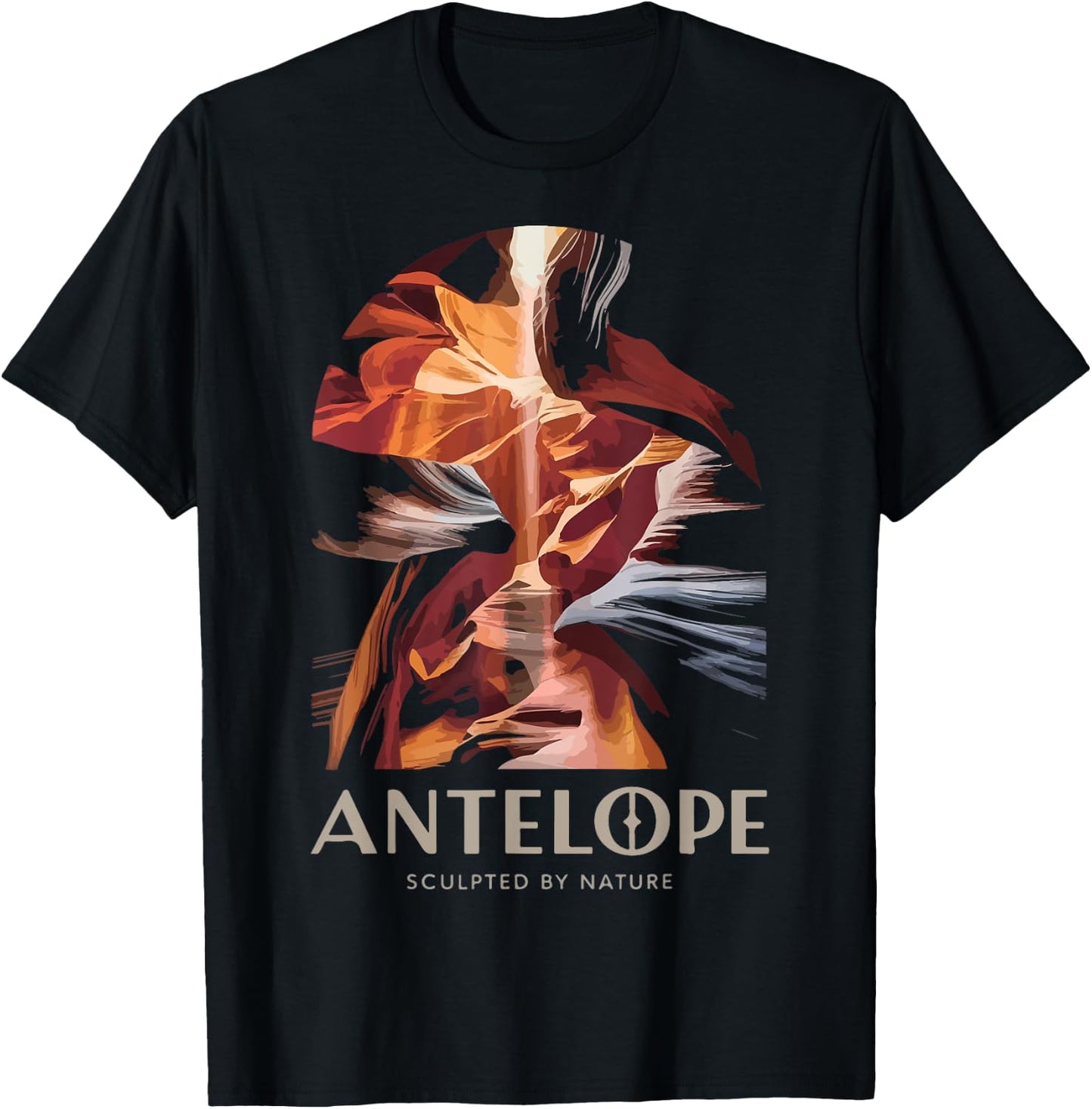 Arizona Canyon Hiking Antelope Canyon T-Shirt - T-Shirt | Black