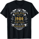 46th Birthday Women 46 Years old Men Born 1980 46 Birthday T-Shirt - T-Shirt | Black
