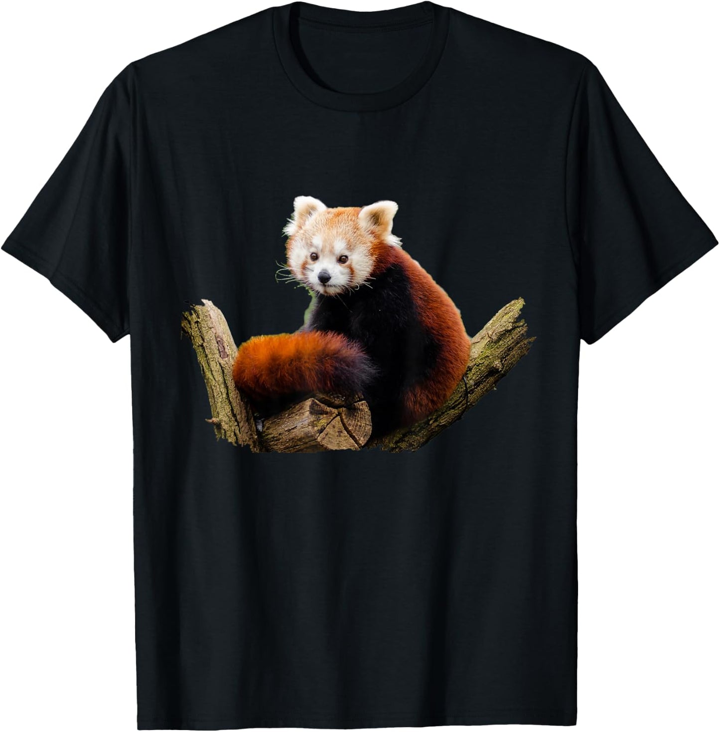 Red Panda T-Shirt - T-Shirt | Black