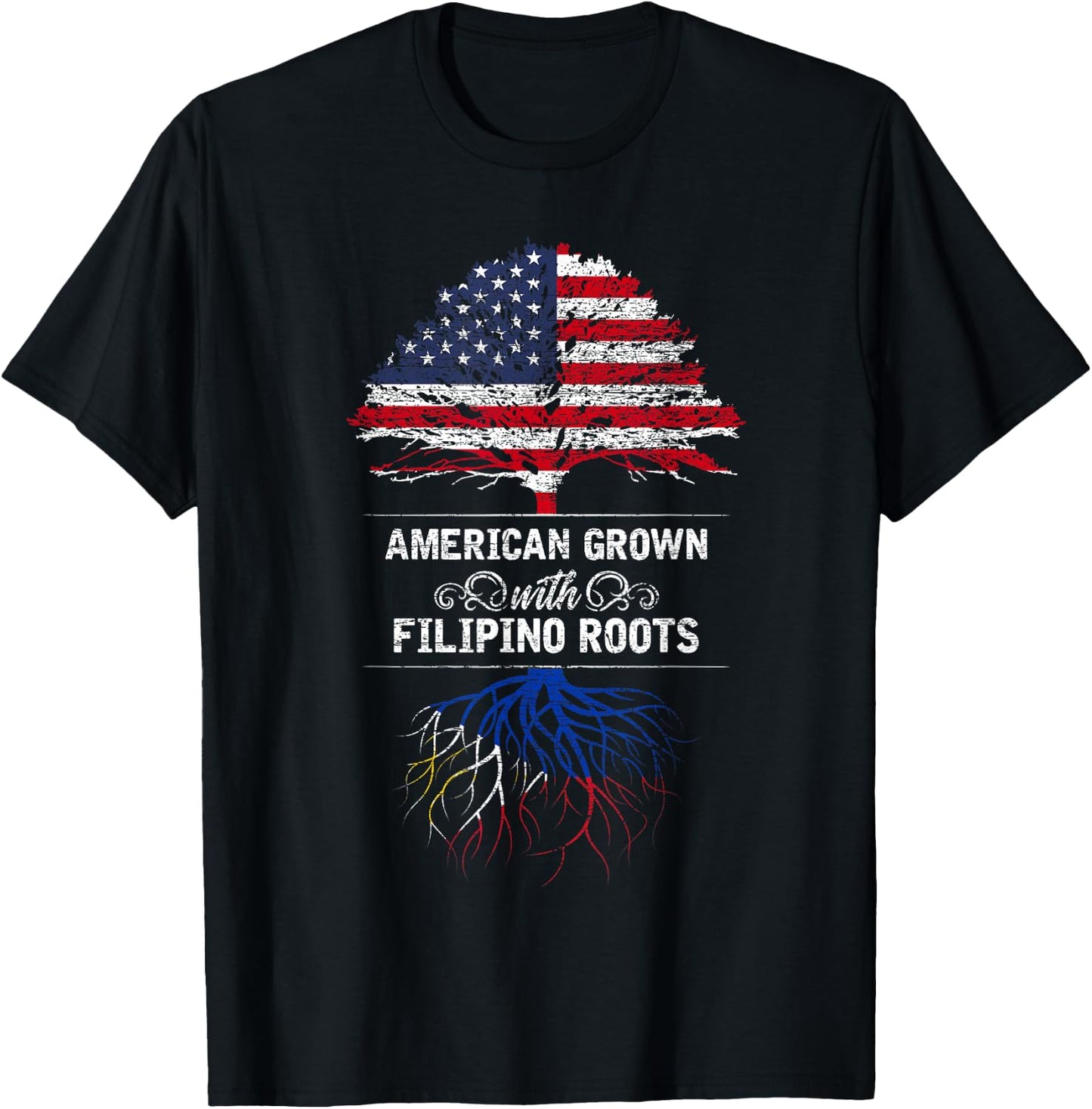 Asia Maharlika Philippine Flag Philippines T-Shirt - T-Shirt | Black