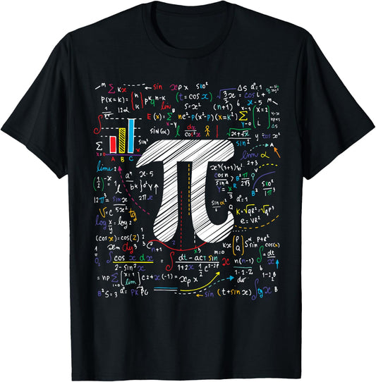 Pi Day Math Equation Math Teacher Student Geek Gifts Women Girls Kids T-Shirt - T-Shirt | Black
