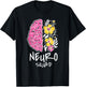 Neuro Squad Brain Flowers Art T-Shirt - T-Shirt | Black