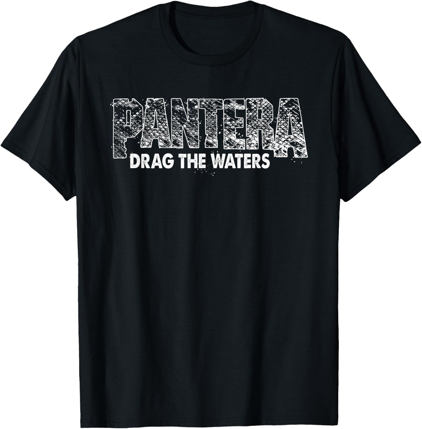 Pantera Official Snake Skin Logo Drag The Waters T-Shirt - T-Shirt | Black
