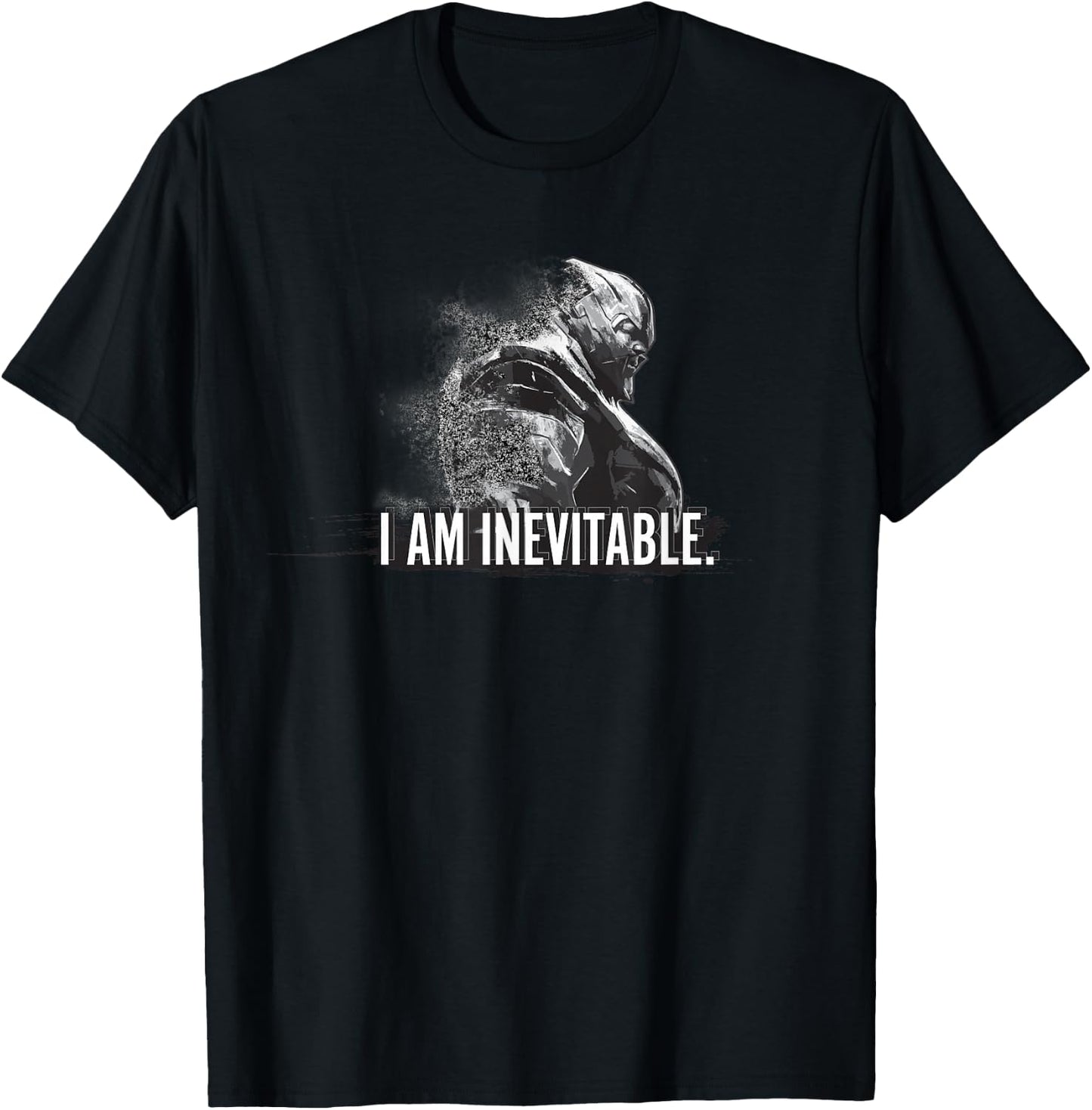 Marvel Avengers Endgame Thanos I Am Inevitable Portrait Small T-Shirt - T-Shirt | Black