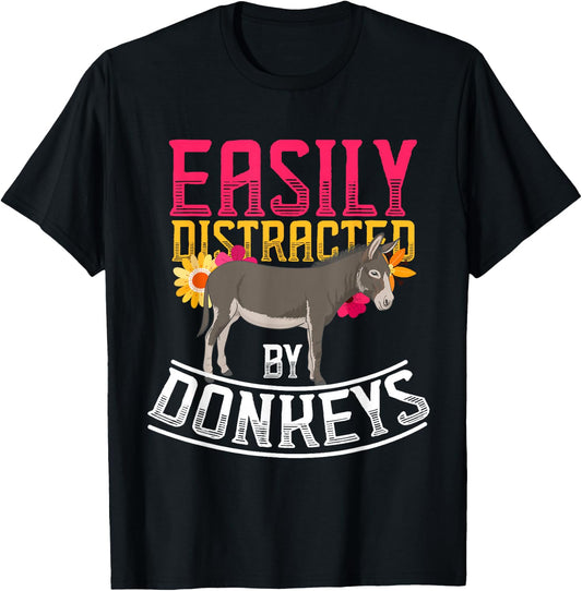 Funny Farm Animal Gift Donkey T-Shirt - T-Shirt | Black