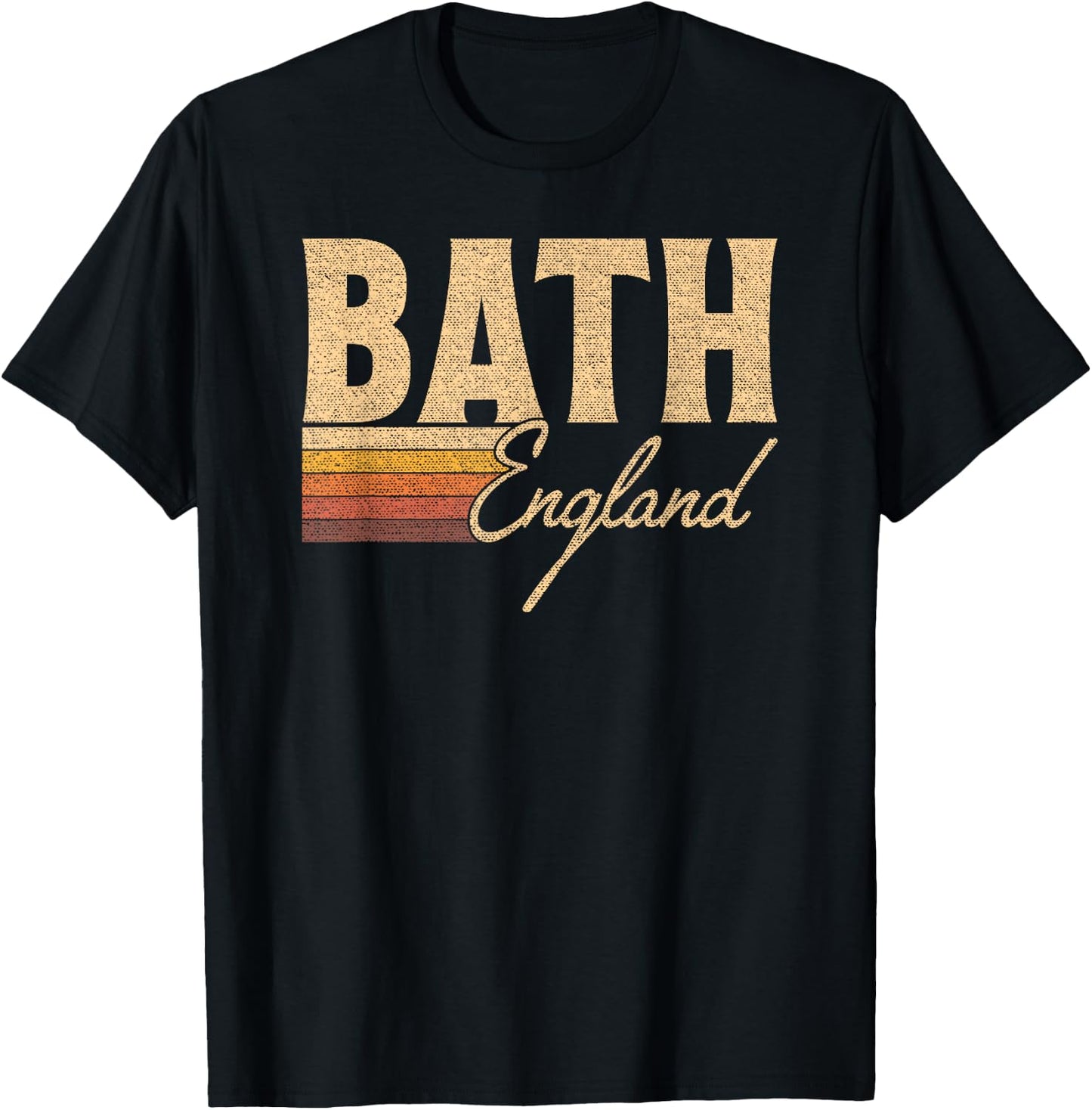 Vintage Bath England T-Shirt - T-Shirt | Black